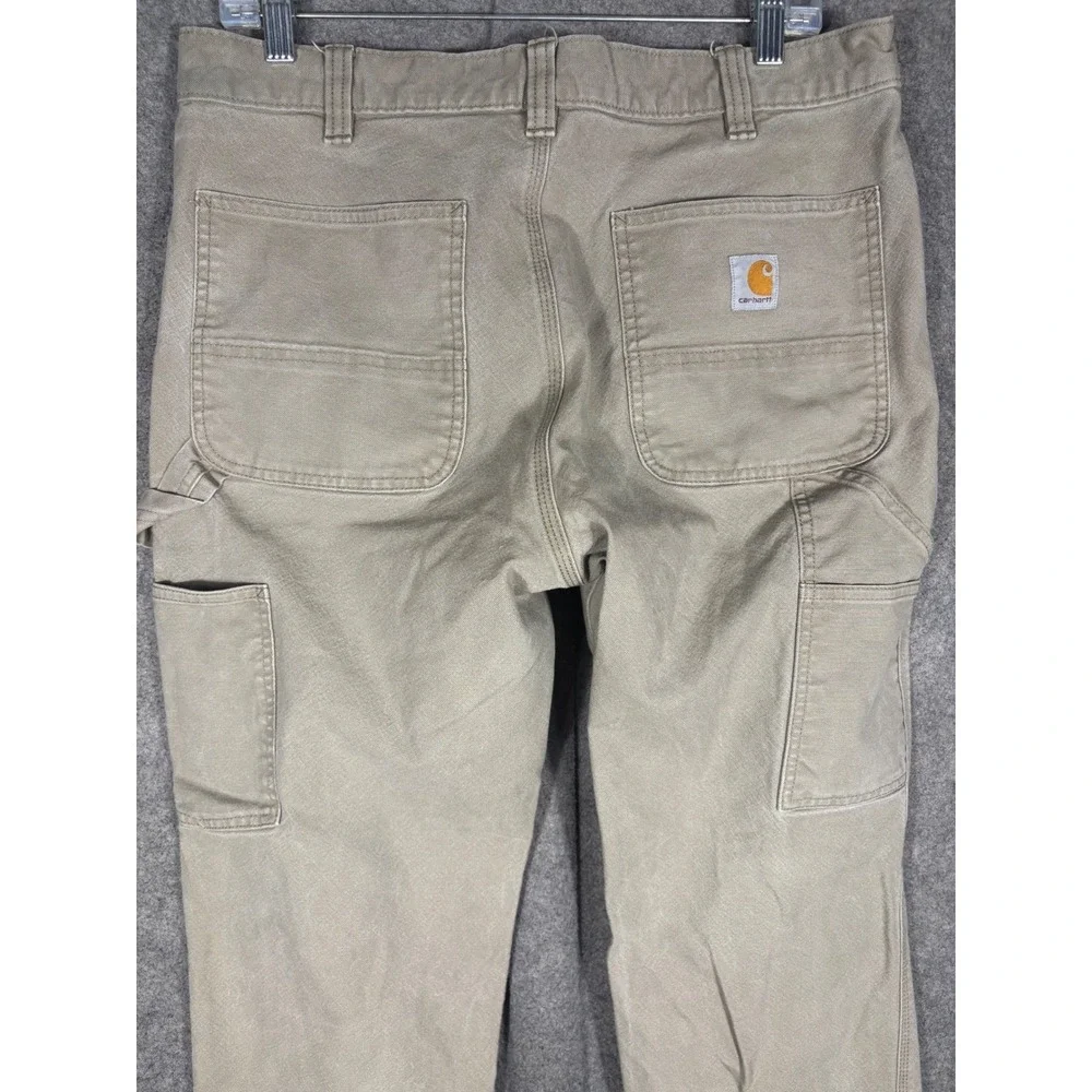 Carhartt Rugged Flex Relaxed Fit Duck Utility Work Pants Tan BN3279-M 34x30
